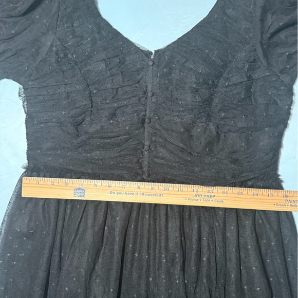 IVY CITY Co Black Dress Womens M / L the Gala Dress Tulle Wedding Cocktail - Picture 8 of 14